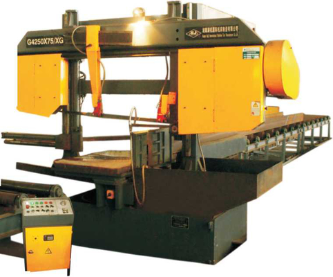 Machine horizontale de scie à ruban d'AC380V 5.5kw pour la coupe en acier