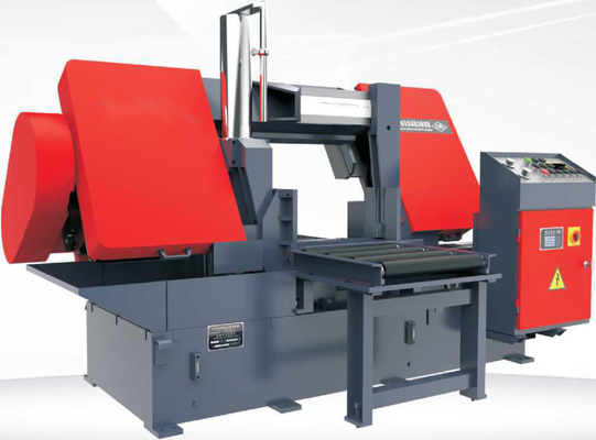 75m/Min Dual Column Band Saw, scie à ruban de coupe en métal 5500w horizontale